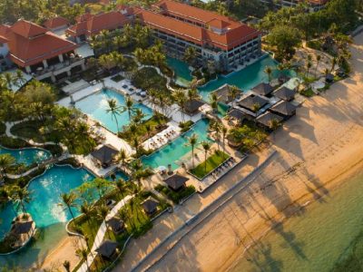 Conrad hotel Nusa Dua-min Bali car rental with driver