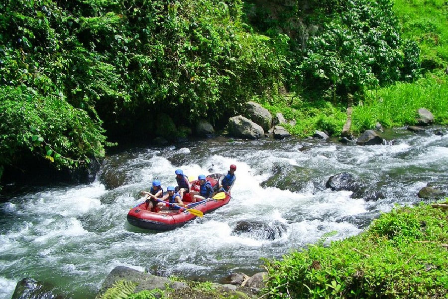 White water rafting in Bali