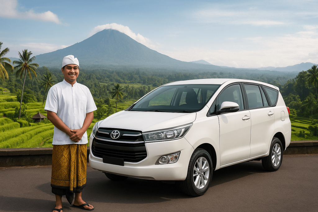 How much does it cost to rent a car with a driver in Bali per day