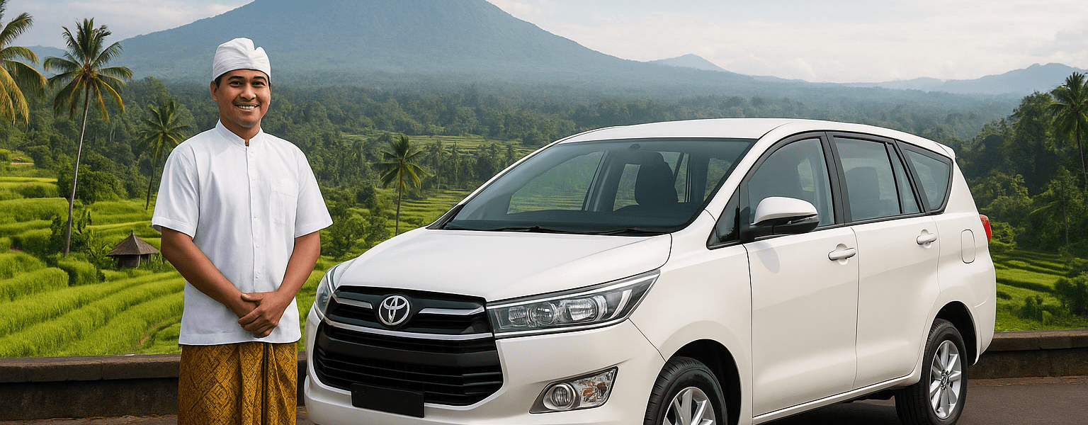 How much does it cost to rent a car with a driver in Bali per day